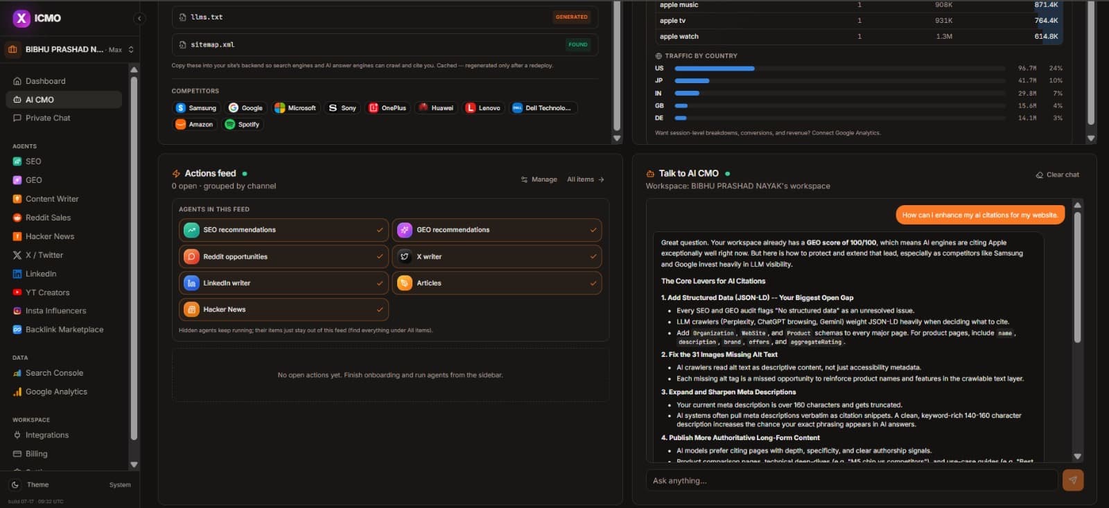 AI CMO: One command center